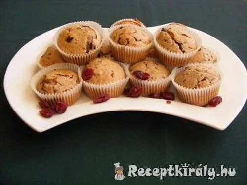 Áfonyás muffin recept