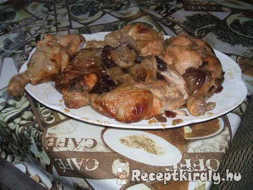 Almás áfonyás sült csirkecomb