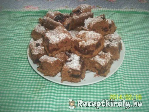 Almás-gyömbéres kakaós meggyes piskóta recept