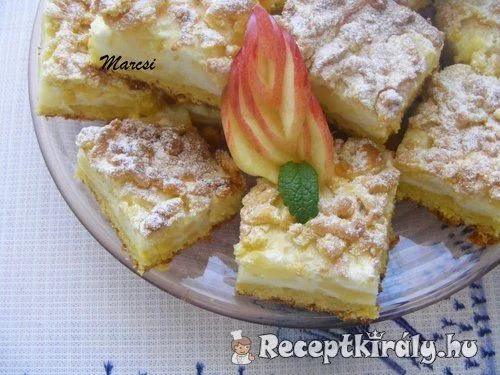 Almás pudingos szelet recept
