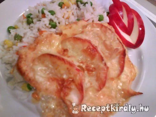 Almás-sajtos csirkemell recept