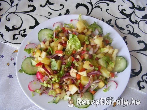 Balzsamecetes vegyes saláta