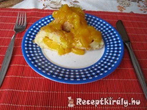 Barackos gombóc recept