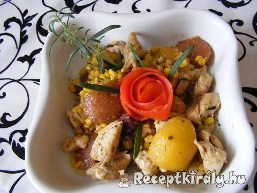 Barackos kukoricás csirkemell recept
