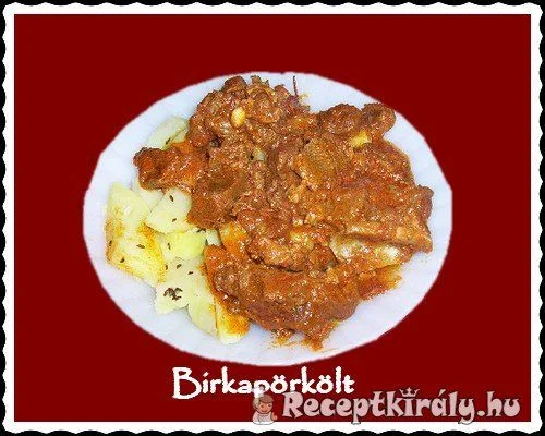 Birkapörkölt vörösborral