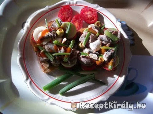 Bruschetta szardíniával recept