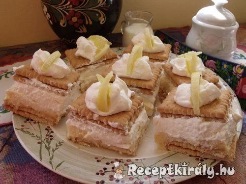 Citromkrémes kekszes süti