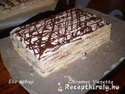 Citromos Vienetta szelet recept