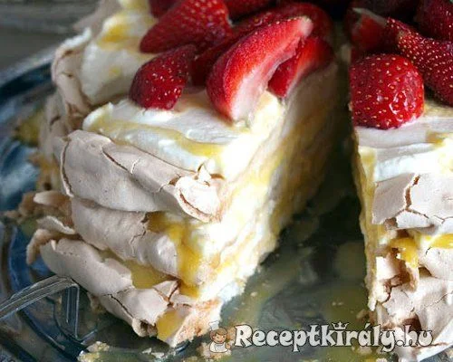 Citromos habcsók torta recept