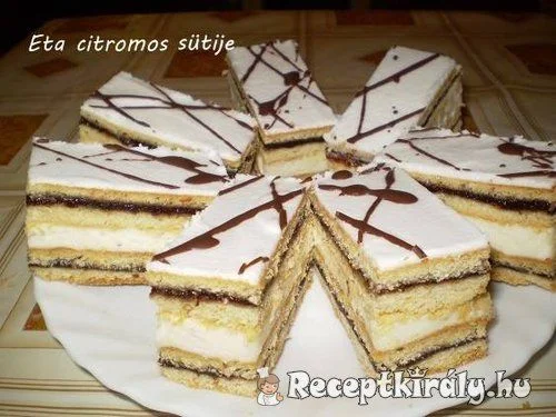 Citromos-szilva lekváros süti recept