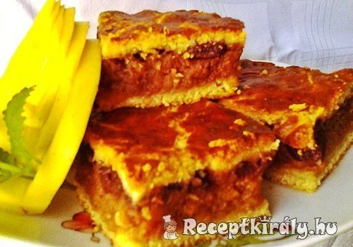 Cseresznyés almás pite recept