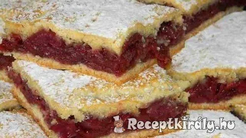 Cseresznyés lepény recept