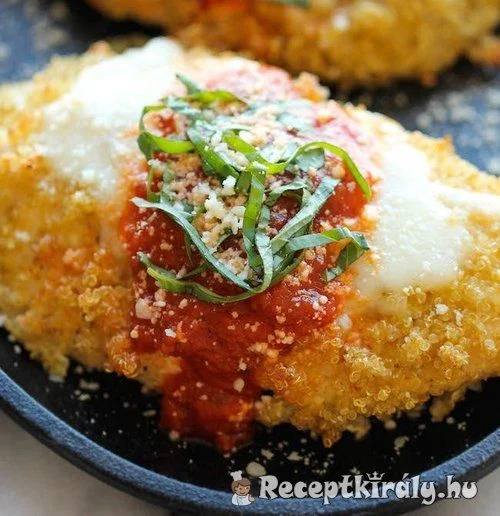 Csirke parmezános bundában