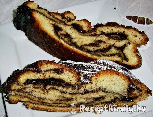 Csokikrémes fonott kalács recept