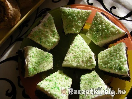 Csokis kókuszos szelet recept