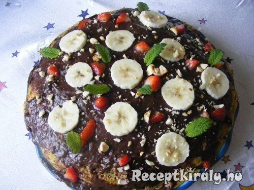 Csokis mogyorós palacsinta torta recept