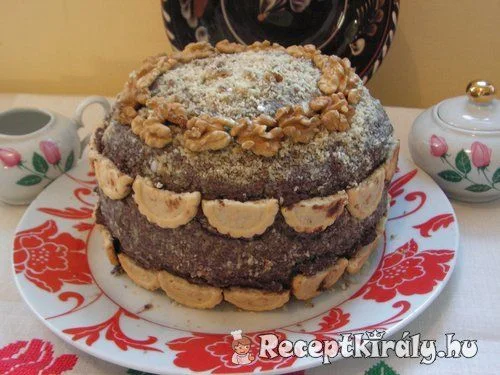 Csokoládés-diós torta