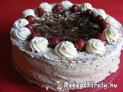 Csokoládés fekete erdő torta