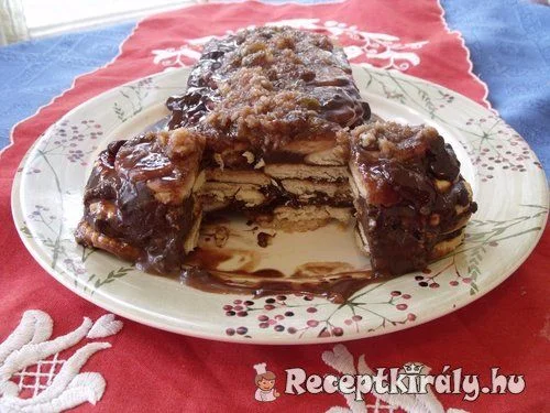 Csokoládés kekszes torta
