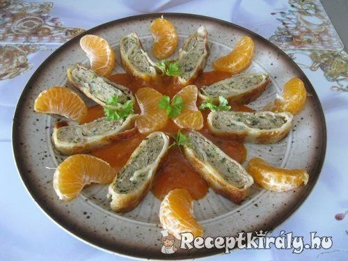 Darált húsos táskák mandarinnal recept