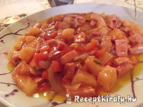 Édes-savanyú mártás zalai felvágottal recept