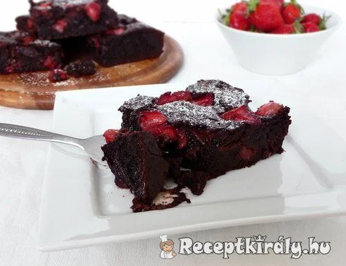Epres brownie recept