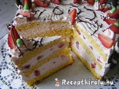 Epres torta recept