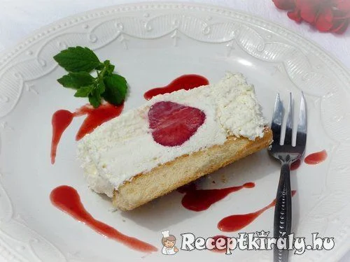 Fehér csokoládés epres marquise recept