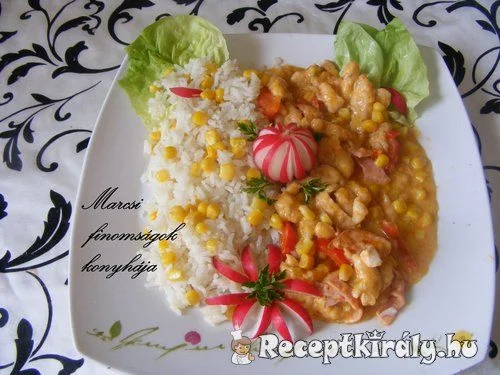 Fehérboros pulykatokány recept