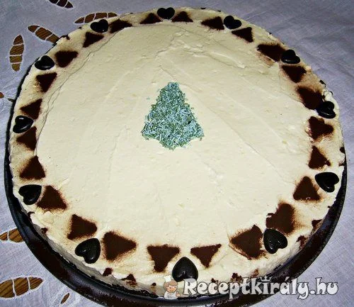 Fehércsoki mousse torta recept