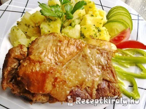 Fokhagymás oldalas lábasban sütve recept