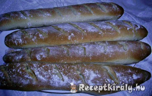 Francia bagett egyszerűen recept
