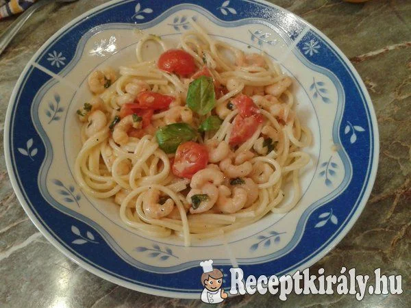 Garnélás spagetti recept