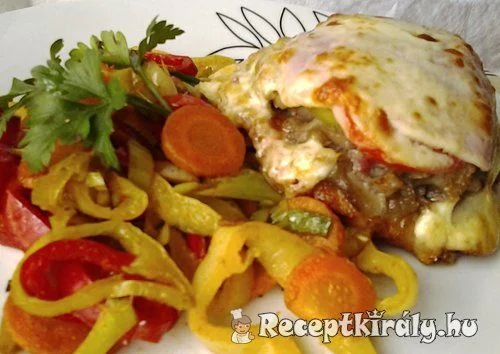 Gombás búbos karaj recept