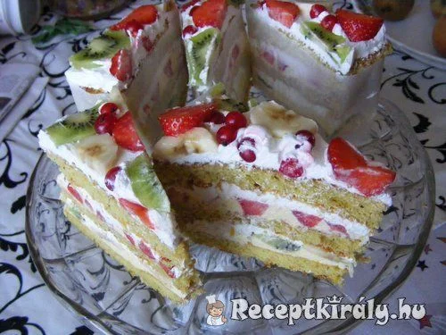 Gyümölcsös szelet