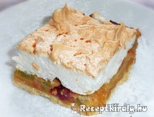 Habos rebarbarás sütemény recept