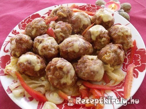 Hagymás karamellás fasírt sütőben sütve recept