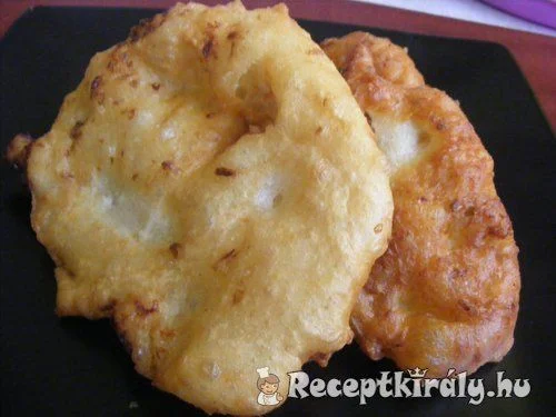 Hagymás lángos recept