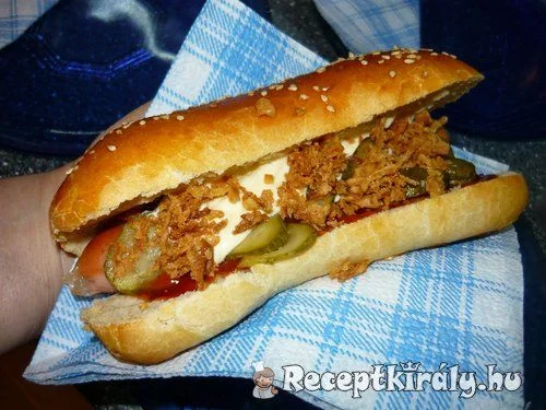 Hot dog kifli recept