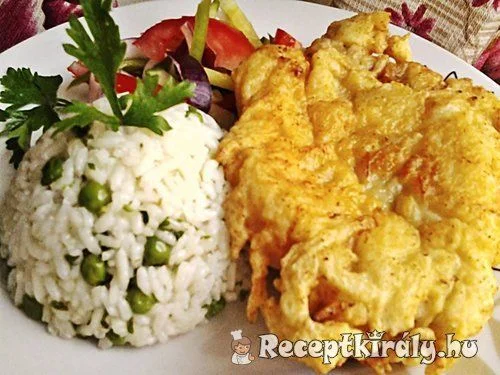 Karajszelet burgonyás-sajtos bundában recept