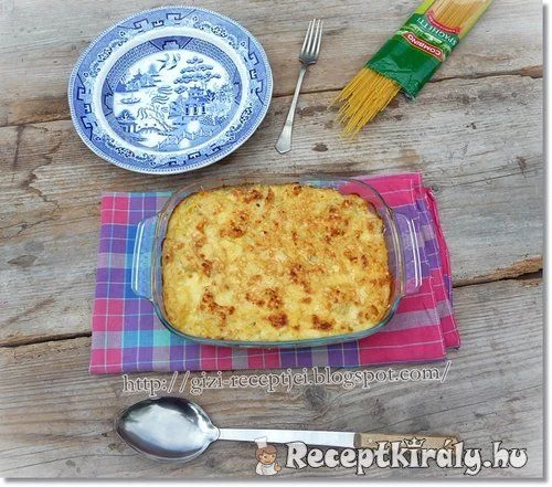 Karfiolos sajtmártásos spagetti recept