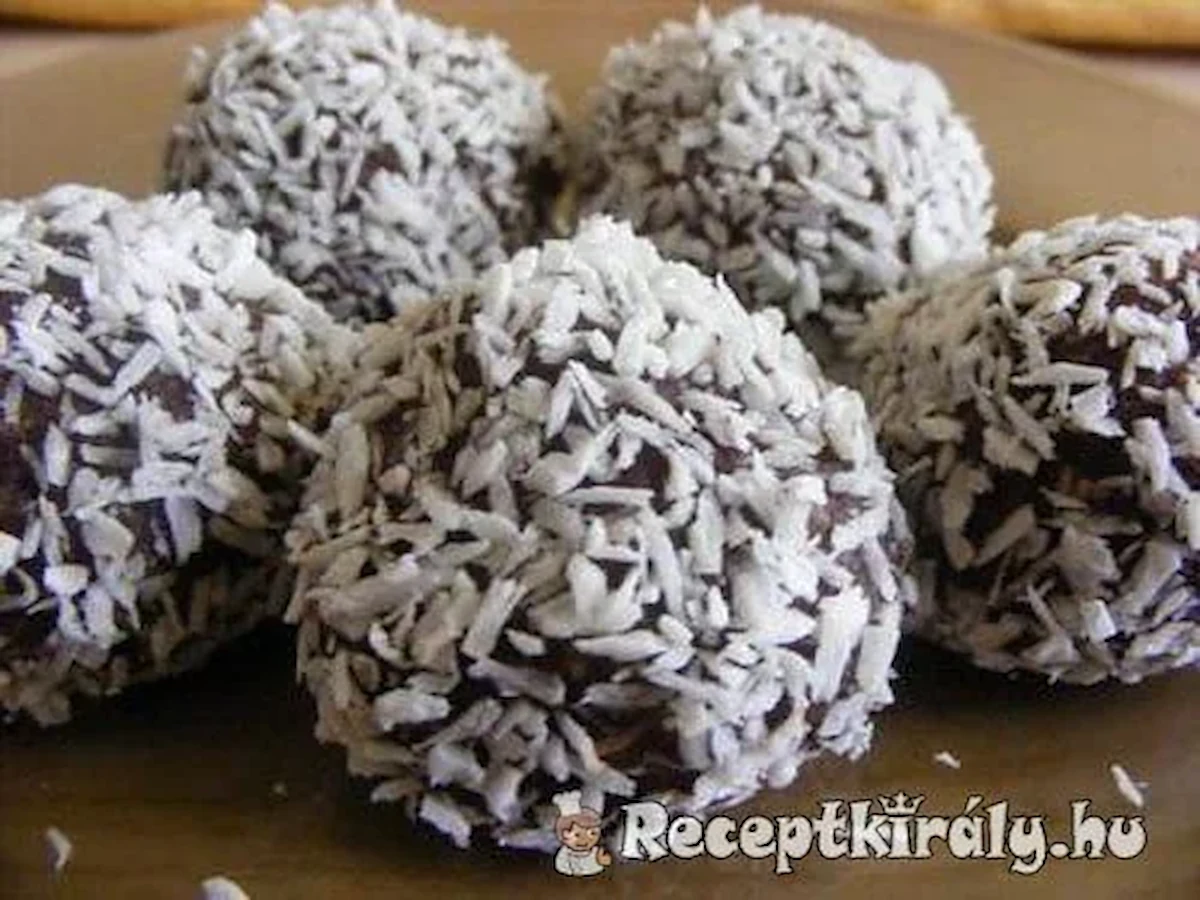 Kókuszgolyó (diós) recept
