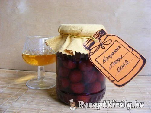 Konyakos meggy recept