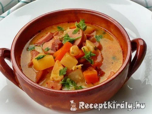 Krumplileves gazdagon recept