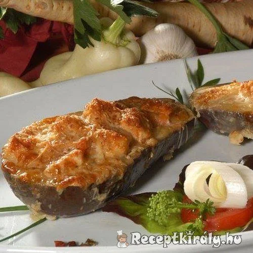 Csirkével töltött padlizsán recept