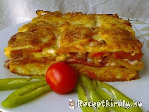 Magyaros pizza pompós tésztából