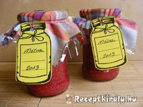 Málna lekvár recept