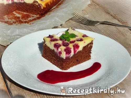 Málnás brownie recept