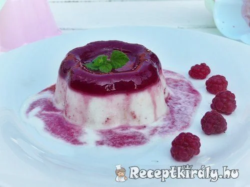 Málnás citromos panna cotta recept