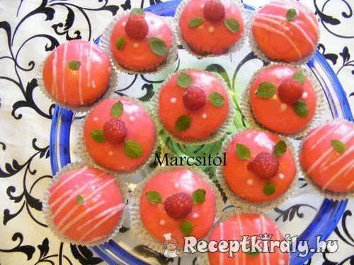 Málnás muffin